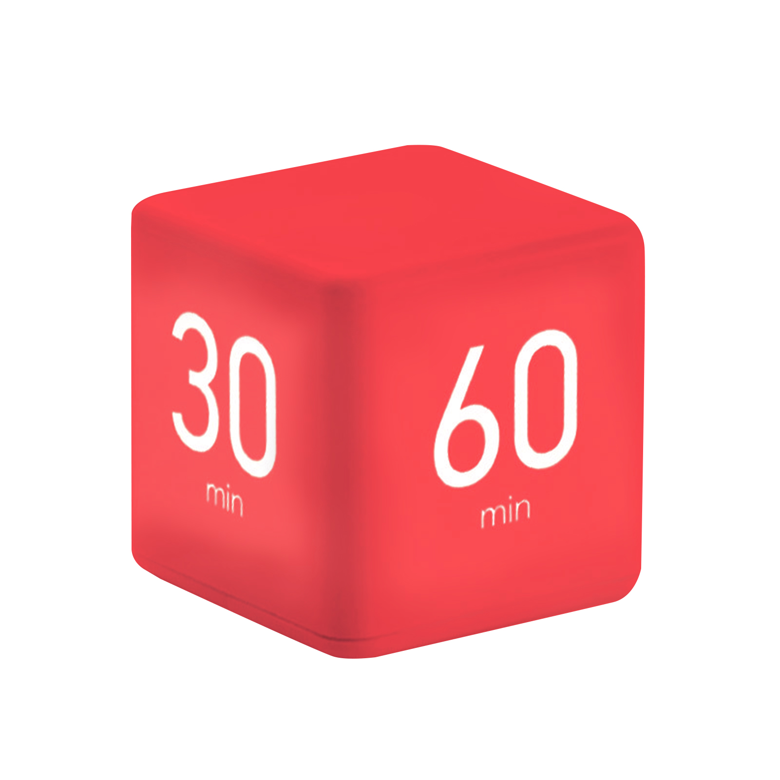 Cubic Timer Time Management Students Learning Timer LED Display Simple Operation 15/20/30/60 minutes Countdown Reminder: Red