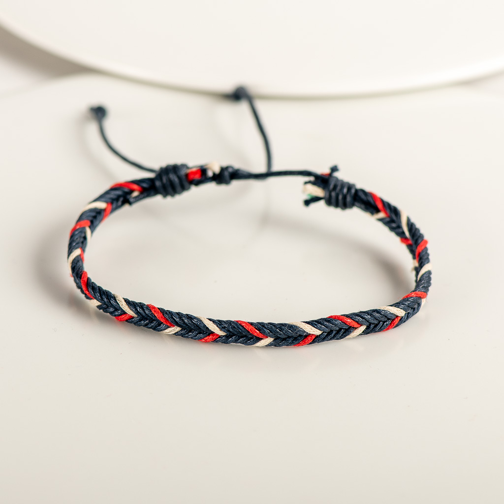Pulsera ajustable de cuerda de macramé hecha a mano para mujer, lote de pulseras tejidas de hilo, , # KY301
