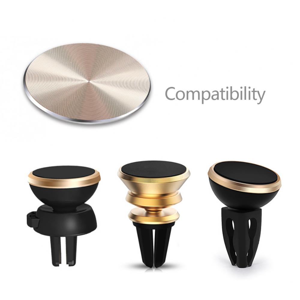 4Pcs Replacement Round Adhesive Metal Plates for Magnetic Mobile Phone Holder держатель для смартфона