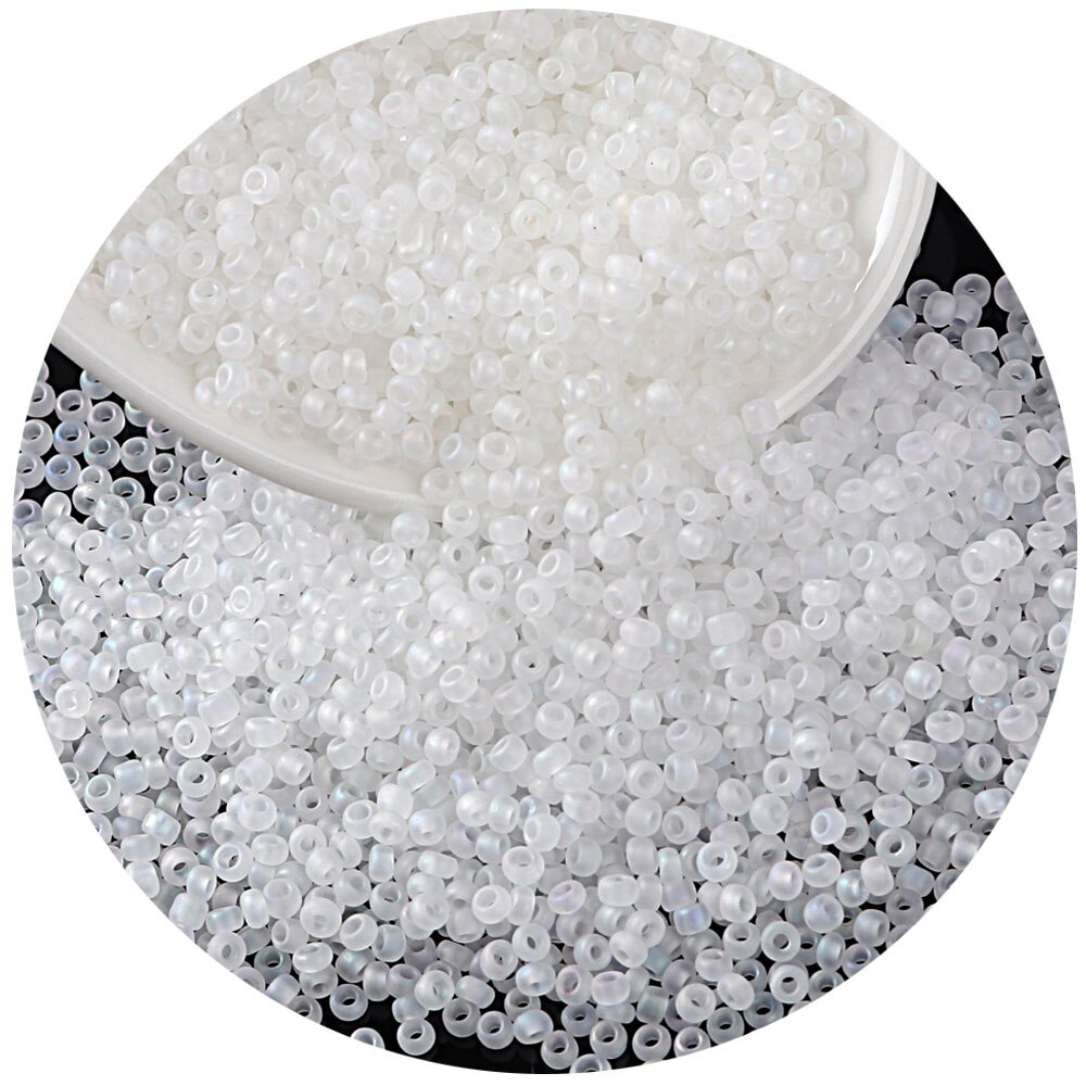 20g Mix Style White Miyuki Delica Glass Beads Sequins DIY Loose Spacer Round Beads Jewelry DIY Making Accessorie C0806: C4 20g 2mm 1000pcs