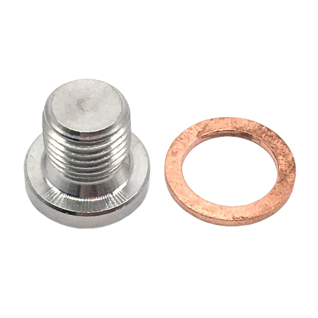 M12 X 1.25mm O2 Oxygen Sensor Stepped Mounting Plug with Washer Oxygen Sensor Fittings Weld Plug