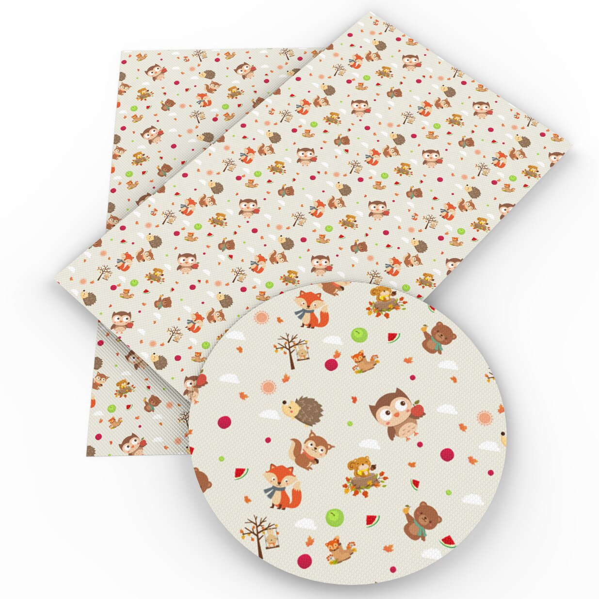 Tissu en coton Polyester Patchwork hibou hérisson, pour enfants, tissu de couture, matériel de couture, bricolage, c13623: 1114750001