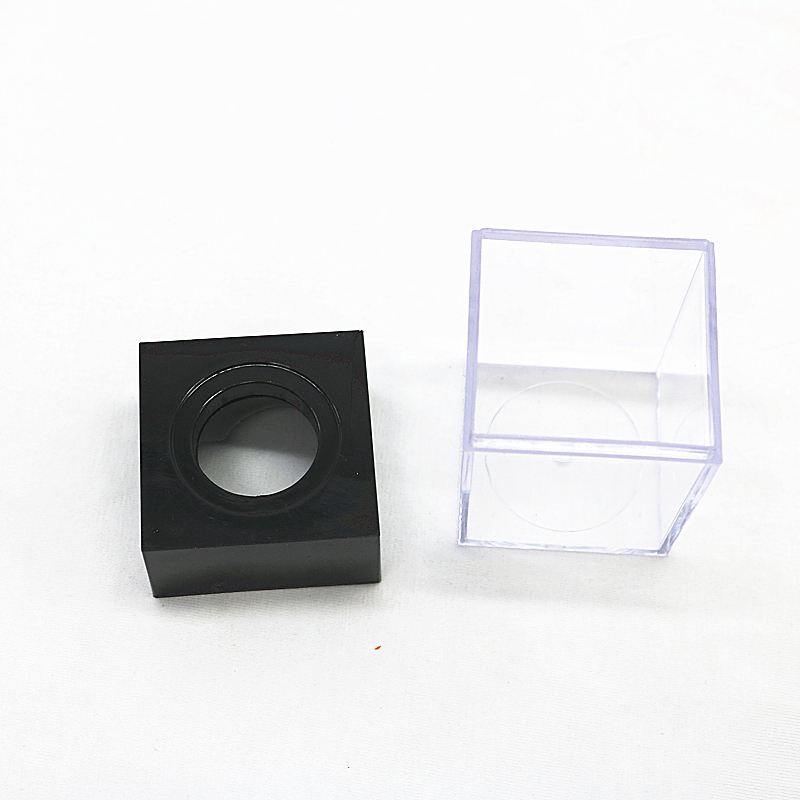 Caja de Clip de papel cuadrado, Cartucho de reciclaje, soporte magnético de Clip de papel negro, suministros de oficina, Porta Clips, Dispensador