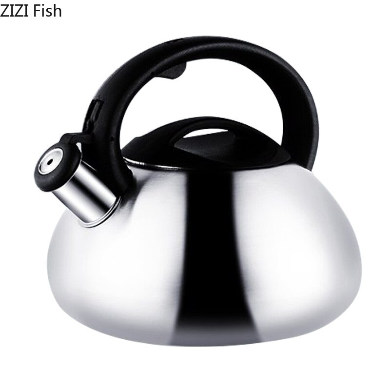 4L Fluitketel Voor Gasfornuis Rvs Fluitje Thee Ketel Water Fles Waterkokers Water Pot