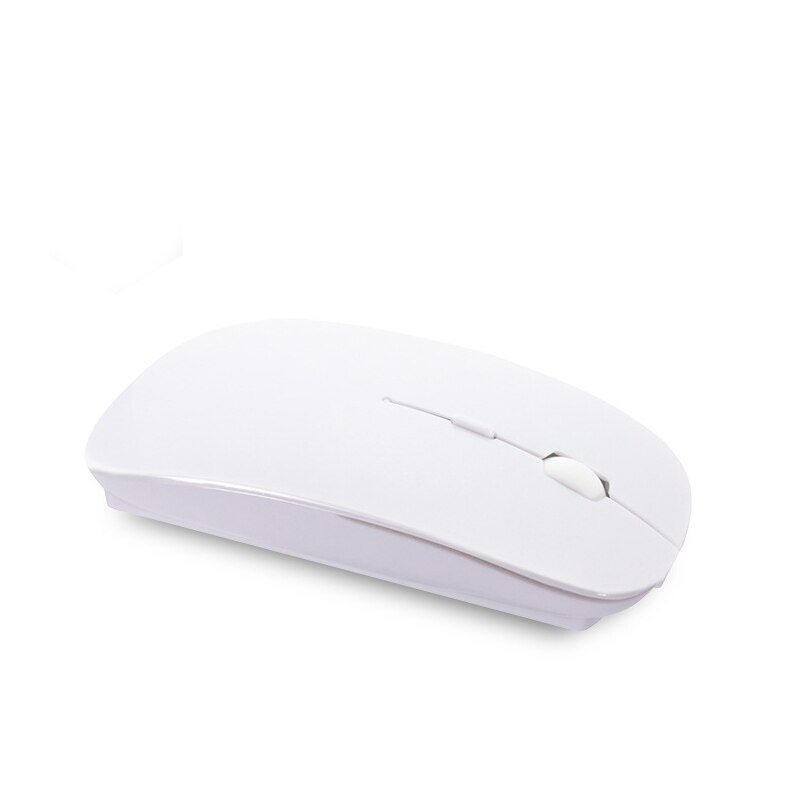 1600DPI Wireless Mouse RGB Rechargeable Bluetooth Mouse Ultra-Thin 2.4G USB Mous Mute Mouse Mice For PC Laptop Computer Mause: white