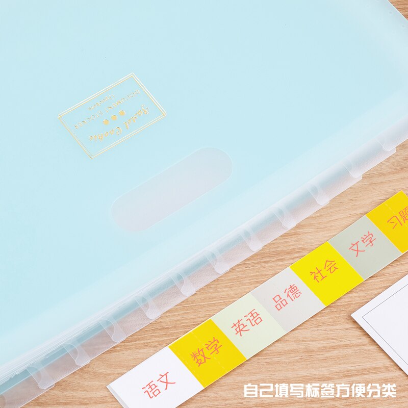 KOKUYO Expanding Document Wallets Files Bags Multi-layers for Table Storage Fresh Style A4 Document Shelf WSG-DFCS