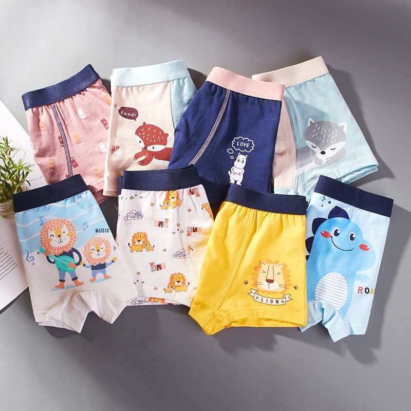 6pc/ lots pojkar trosor underbyxor för barn & #39 ;s underkläder kläder barn bomull boxers 3-12y