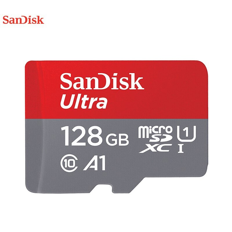 Sandisk-tarjeta de memoria flash Clase 10, Microsd TF/sd A1 de 16GB, 32gb, 64GB, 128GB, 200GB, 256GB y 400GB, UHS-1: 128GB