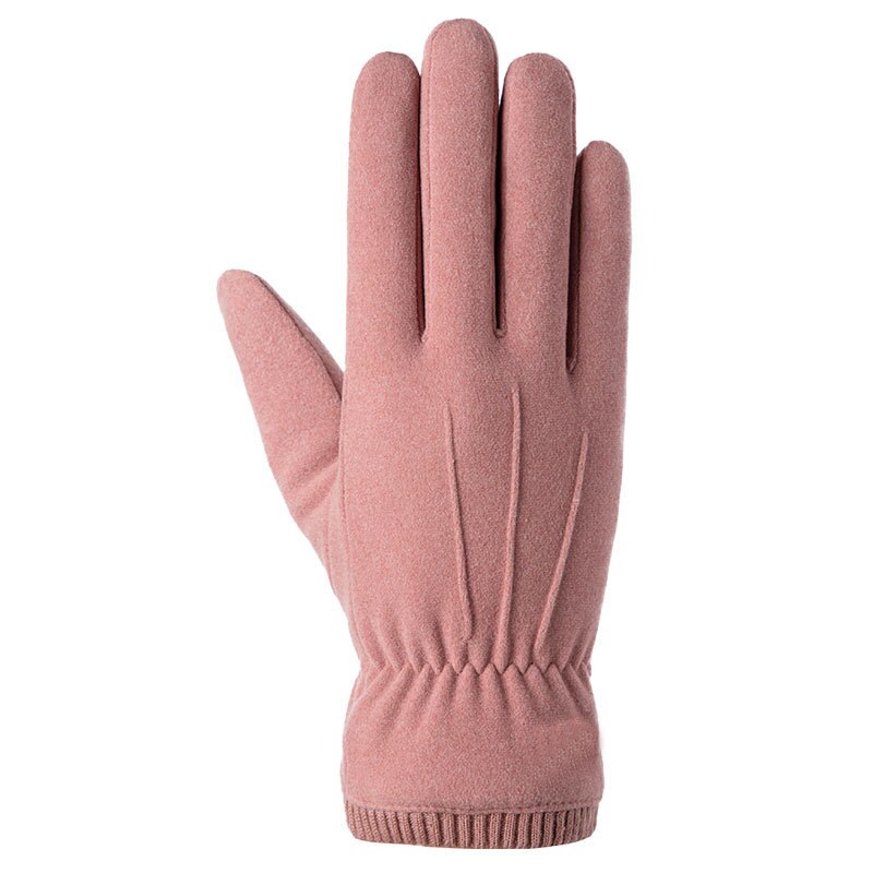 Herfst En Winter Dubbele Warme Handschoenen Plus Fluwelen Dikke Handschoenen