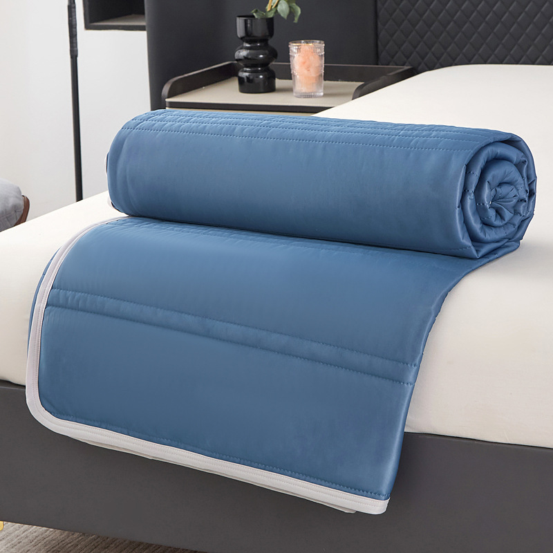 Eiscreme-Klimaanlagen-Kühldecke für Bett, weiche, atmungsaktive Sommerdecke, Königin-Schmusetuch, leichte, kühle Bettdecke: uns-König / Elfenbein