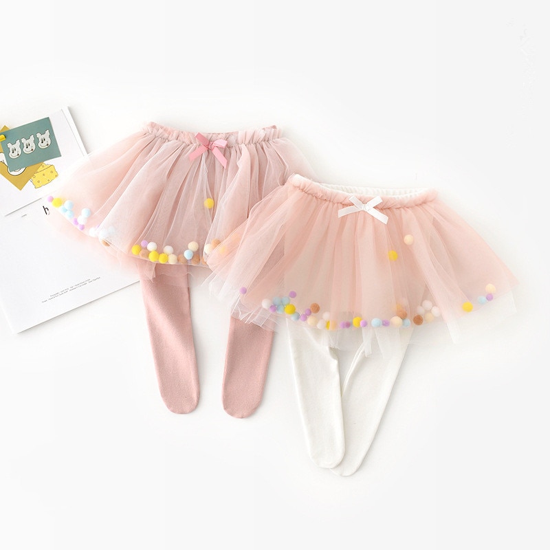 2 pièces/lot bébé bas -né bébé collants enfant en bas âge jupe Style enfants filles collants coton collants enfants bas 0-24M