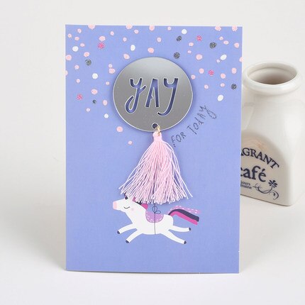 Eno powitanie śliczne lustro ozdoba kartka urodzinowa dla dzieci królowa dziewczyna przestrzeń chłopiec wiadomość kartka urodzinowa: nie.03