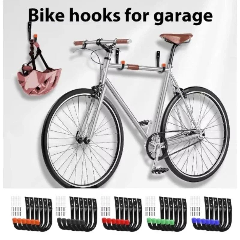 Crochet mural pour suspension de stationnement de vélo de route et VTT, accessoires de bicyclette, 6 pièces/ensemble