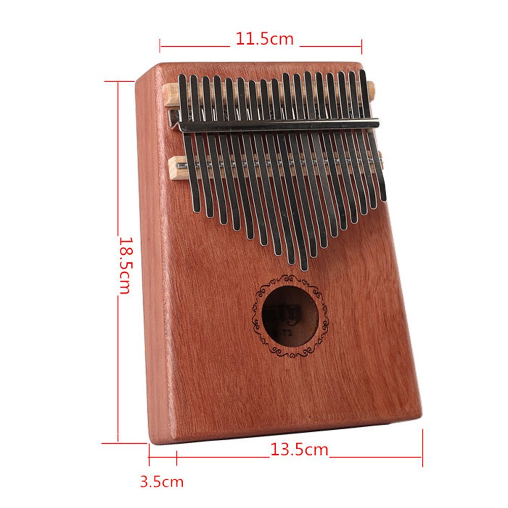 17-- toetsen kalimba duimpiano speelgoed mini body houten vinger muziekinstrument kit voor beginnende muziekliefhebbers met opbergkoffer