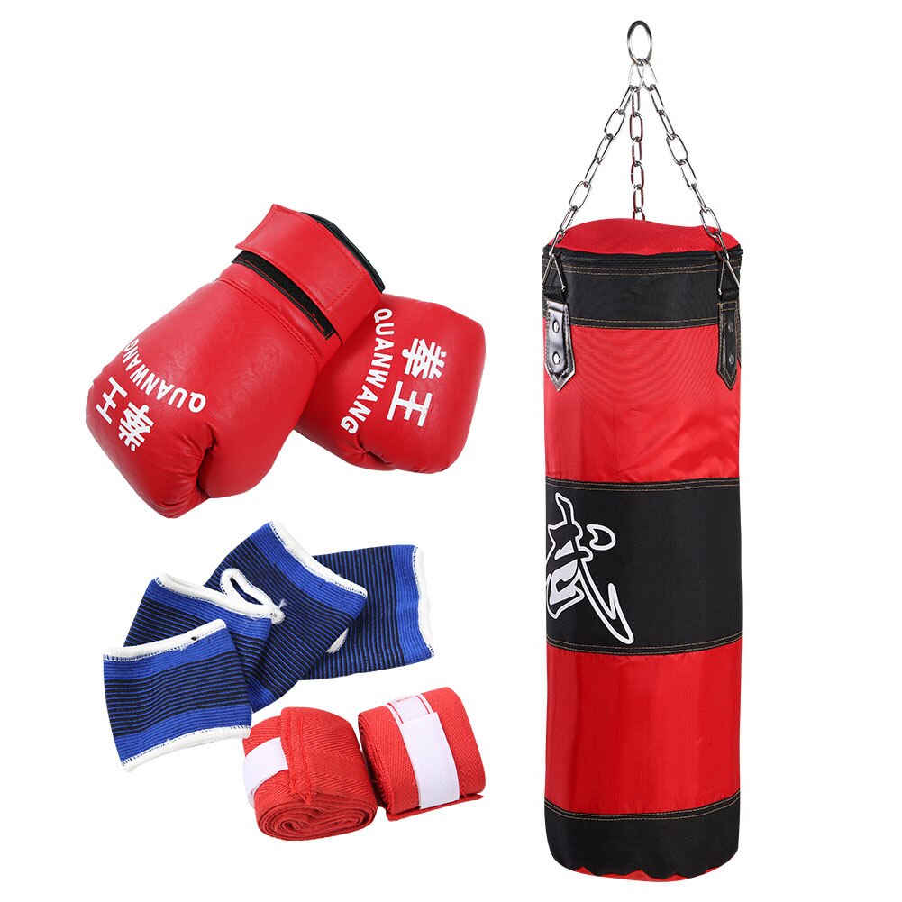 80CM Teenagers Children Kids Boxing Heavy Punching Training Bag Fitness Sandbag Exercises Workout Power Bag Boxing Sandbag