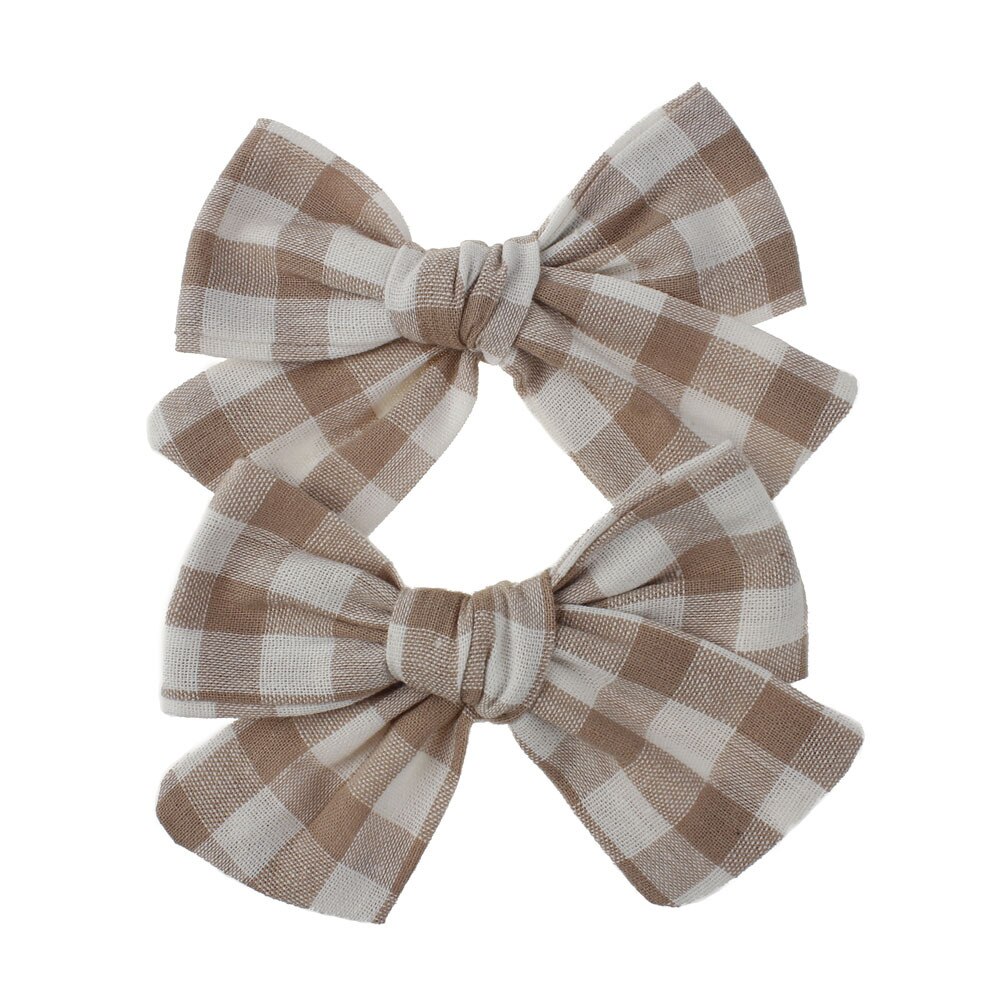 Baby Hair Clips For Girls Floral Hairgrips Bows Kids Hair Pins Lattice Barrettes Cotton infant Hairpin Handmade Accessories 2Pcs
