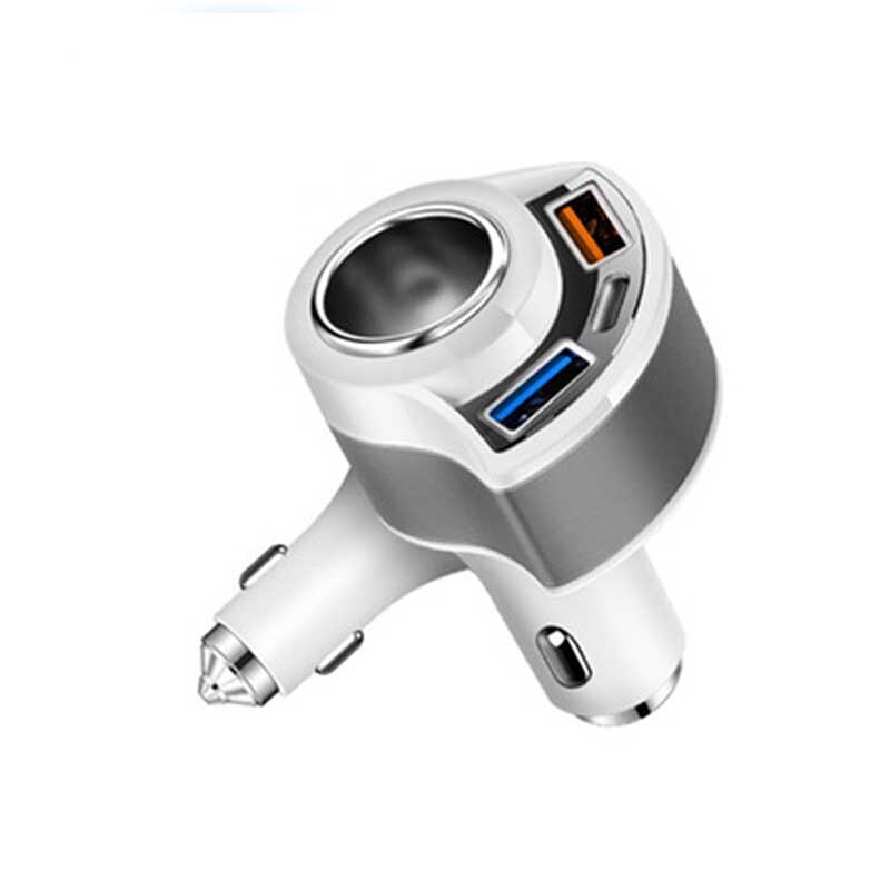 Cargador de coche rápido USB tipo C, Mini QC 3,0, conector adaptador USB, cargador rápido