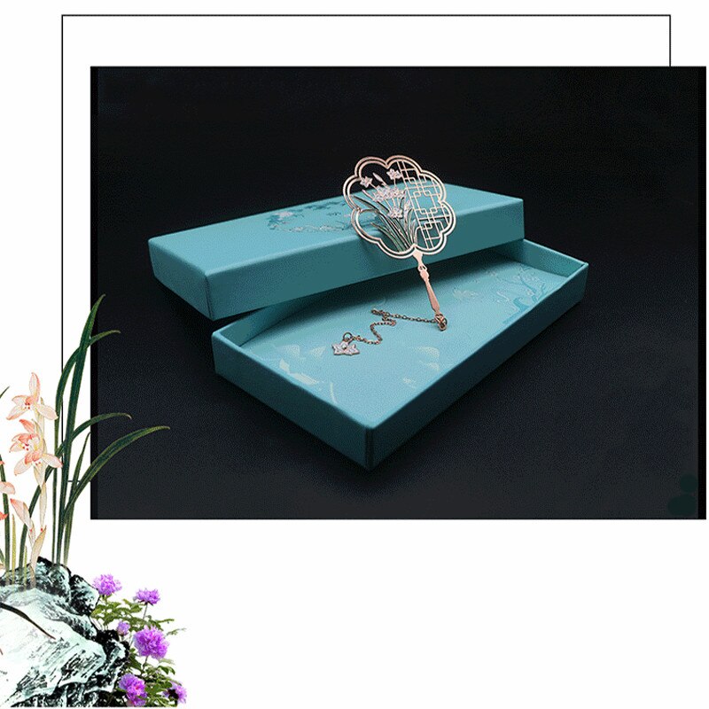 EZONE 1pc metal zakładka żuraw Sztuka zakładka wykwintne pomponem wisiorek dzień nauczyciela dzień matki prezent szkolne materiały biurowe: T8