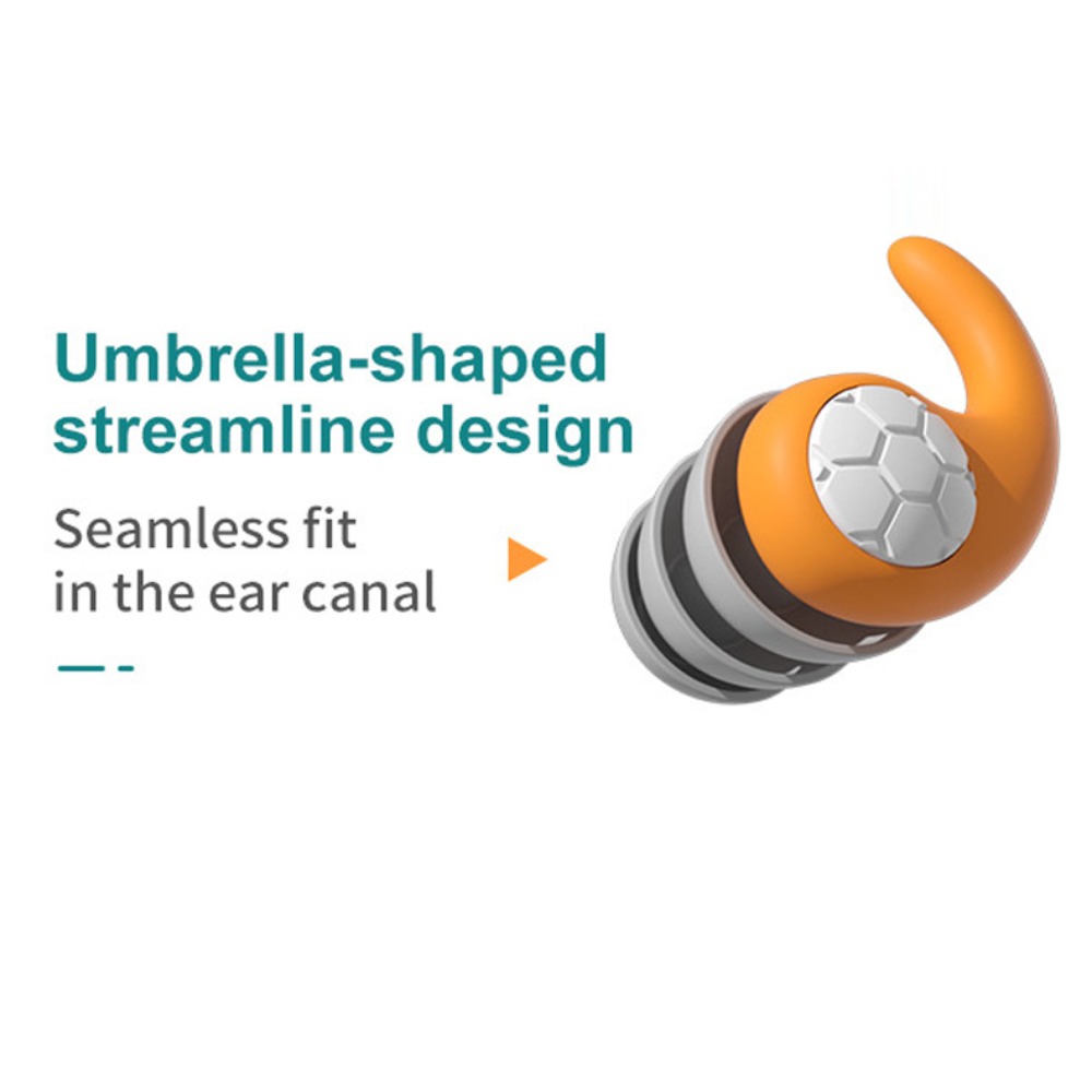 Protetor de ouvido natação tampões de ouvido à prova dwaterproof água redução de ruído à prova dwaterproof água plugue de ouvido bloqueio de som silicone