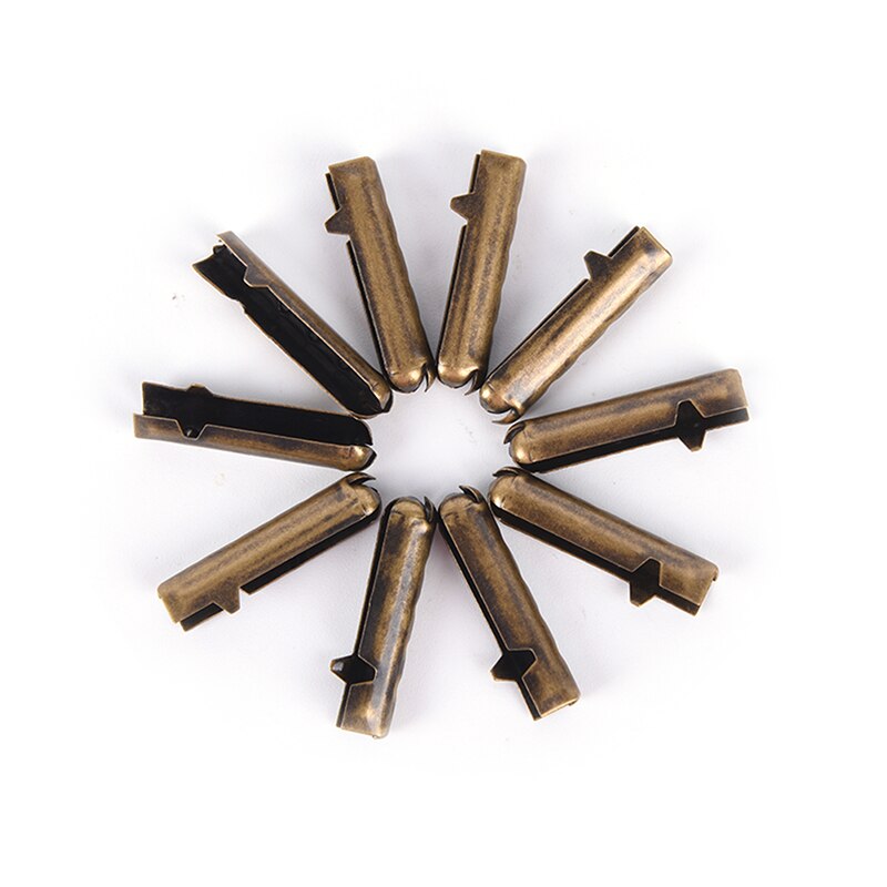 10 Uds herretes de Metal DIY cordones de zapatos reparación Cordón de zapato puntas de repuesto cabeza herramienta al aire libre: aeneous