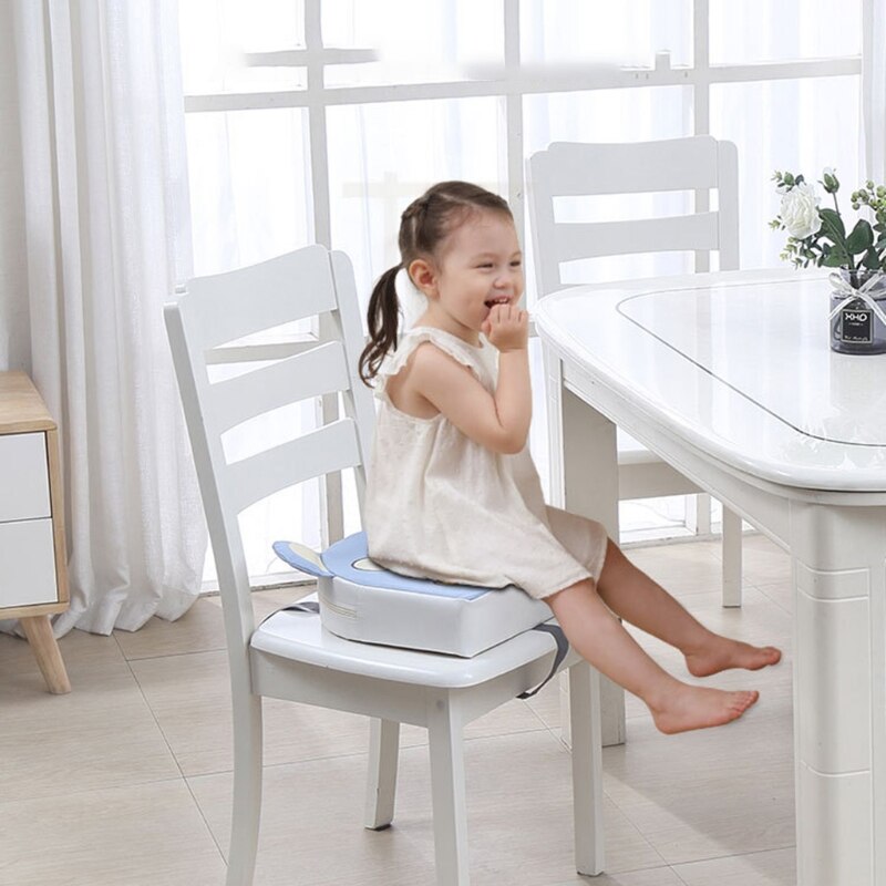 Kid PU Leather High Chair Pad Booster Dining Room Detachable Sponge Seat Cushion