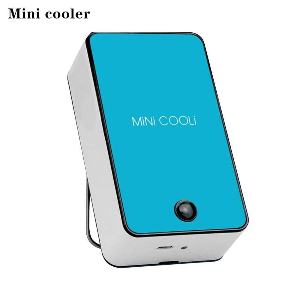Handy Portable Mini Fan Heater/cooler Desk Desktop Winter Warmer Fast Electric Heater Thermostat Fan For Bedroom Office Home: cooler blue