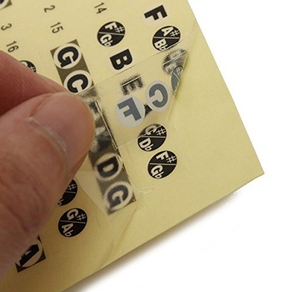 Acoustic Electric Guitar Fretboard Fingerboard Note Sticker Map Frets Guitarra