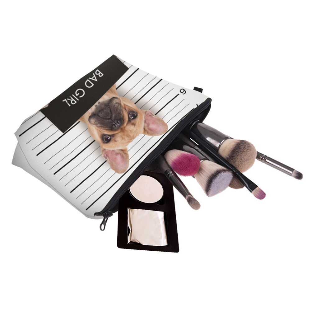 Deanfun 3D Gedruckt Kosmetik Taschen Nette Mops Frauen machen-hoch Organizer Notwendigkeiten für Reisen 50903