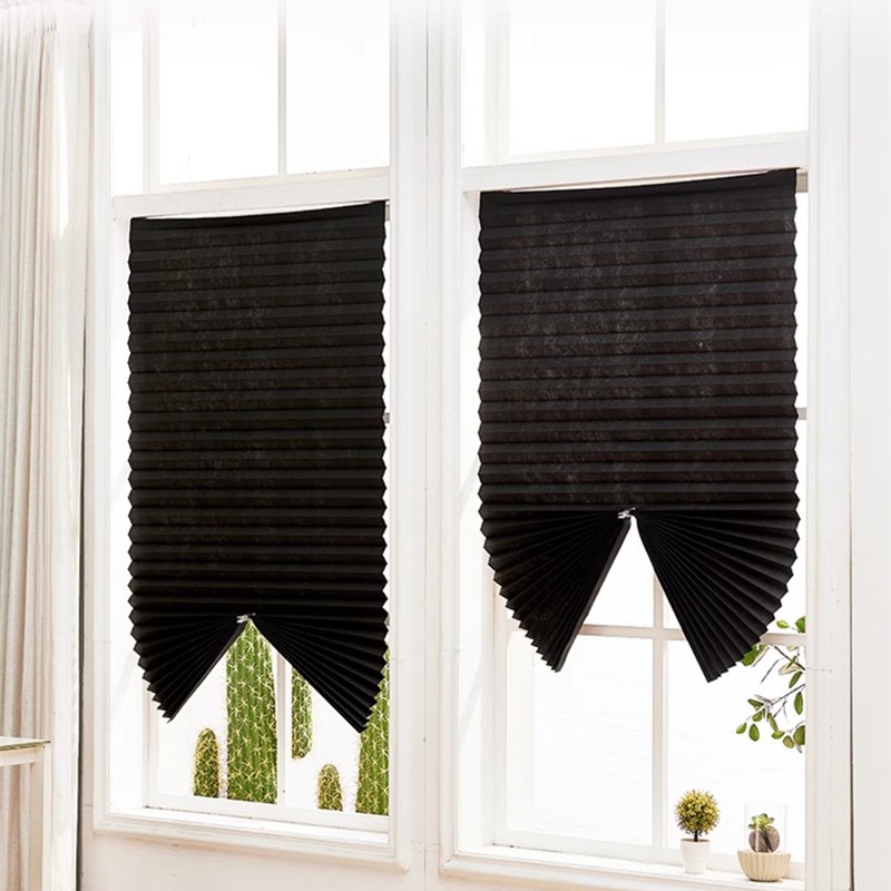 Ikke-vevd rullegardin for vindusskjerming, mørkleggingsgardin, selvklebende solskjermingsgardiner, mørkleggingsgardin for rom, kontordekor