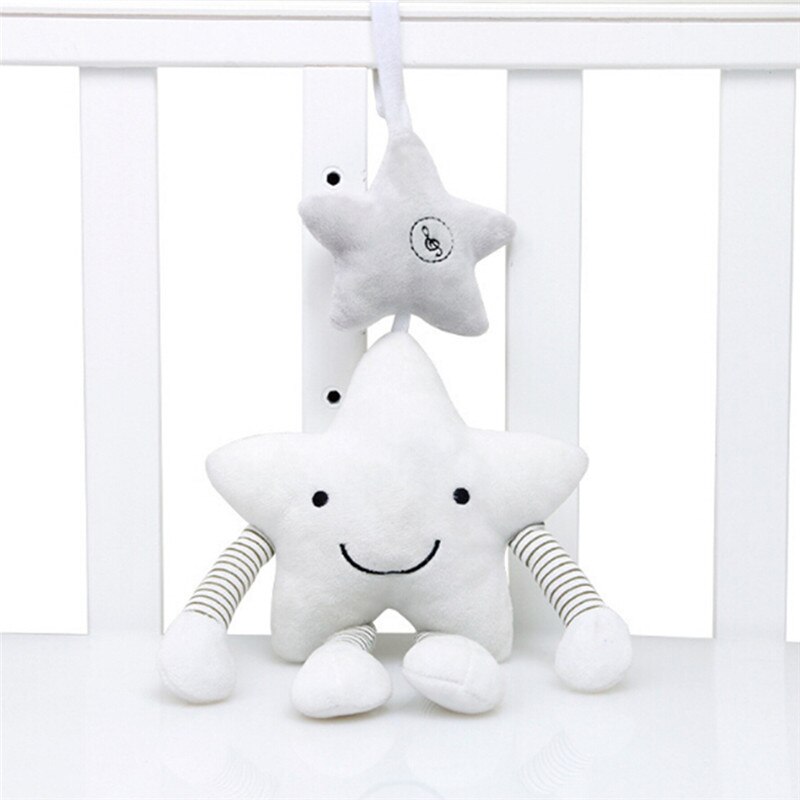 Carillon di vento Appeso Canto Passeggino Del bambino Caldo Letto Appeso Sonaglio Bianco stella Letto Musica Appeso Campana della base di Accompagnare Giocattolo per appena nato