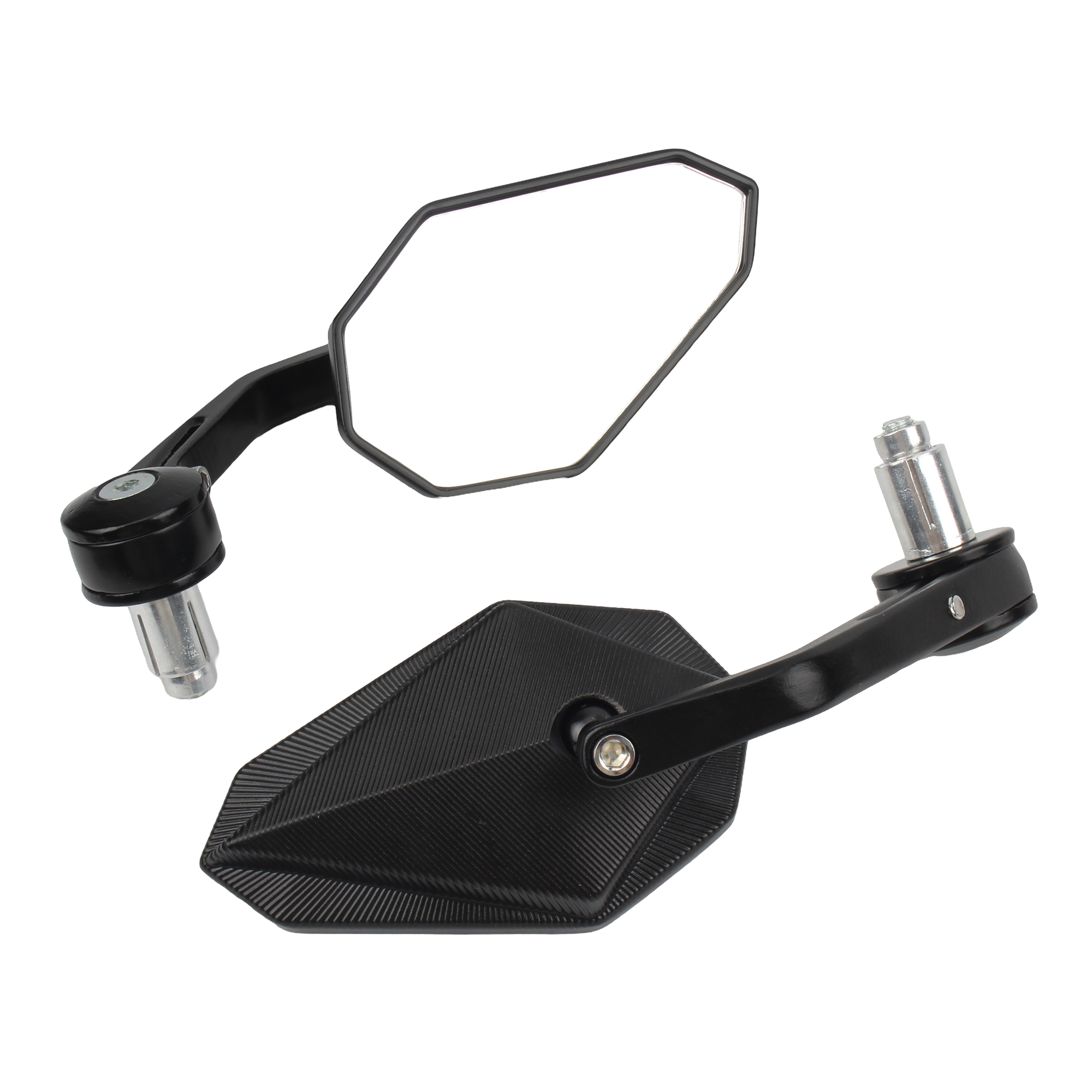 Motorrad Zubehör Rückspiegel Seite Lenker Bar Spiegel Universal- Moto Fahrrad Elektrische Fahrrad Rolle Moto-Cross: Weiß