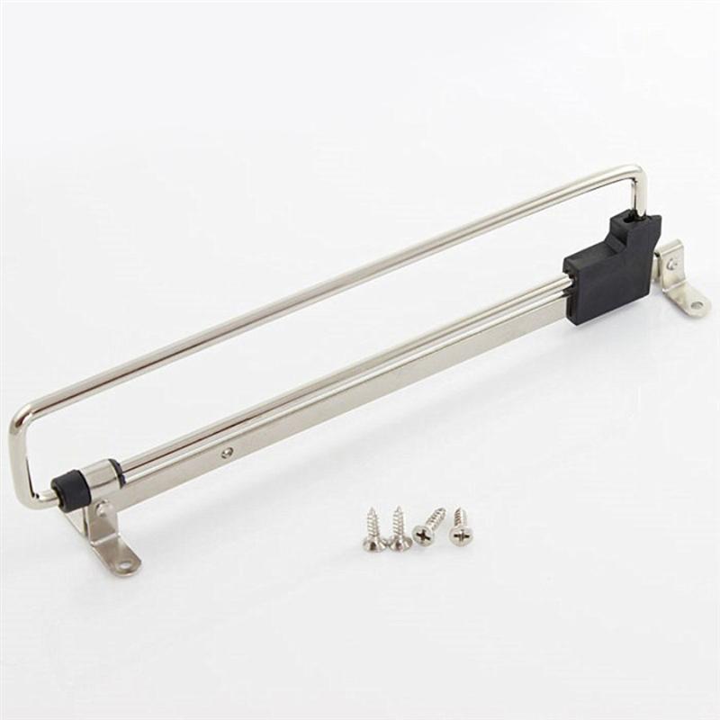 Perchero retráctil de acero inoxidable de 250mm para ropa, perchero para toallas, perchero, barra del armario