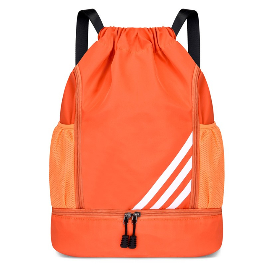 Gym Bag Fitness Backpack Women Men Basketball Backpack Outdoor Soccer Football Storage Bags Training Drawstring Sports Mochila: Dark Grey