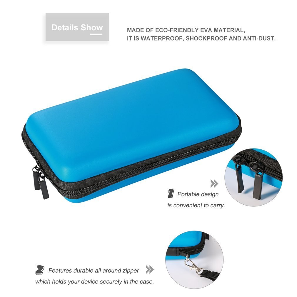 Draagbare Eva Carry Case Game Console Accessoire Anti-Shock Opbergtas Reizen Draagtas Hard Tassen Case Voor Nintend 2 dsll