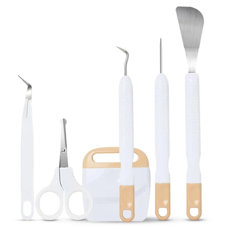 DIY Craft Vinyl Weeding Tools Set Cardstock Crafting Basic Tools Kit for Cricut Maker Silhouette/Oracal Vinyl: MULTI