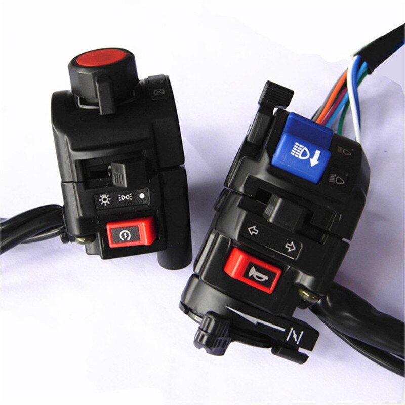 7/8" 22MM moto Horn Button power ON-OFF Turn Signal light Electric Fog Lamp Light Start Handlebar motorcycle Controller Switch
