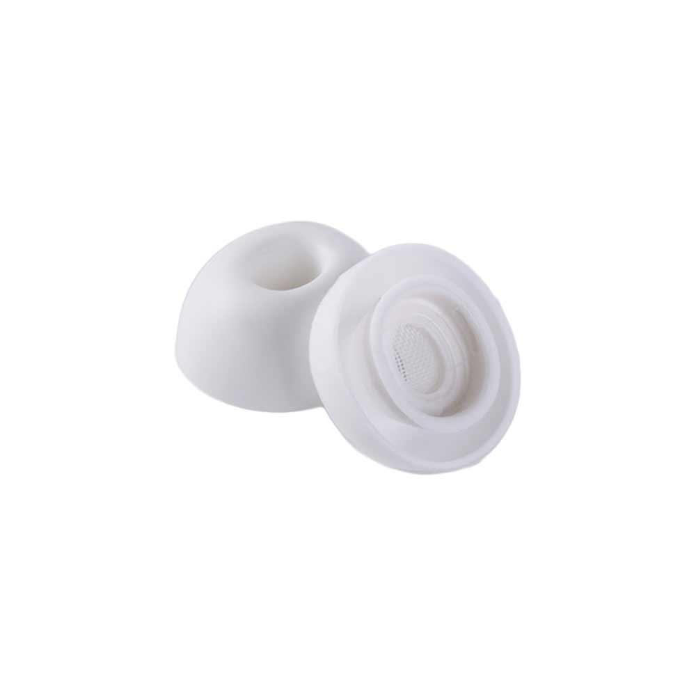1pair Earmuffs Earplug Cover Replacement Eartips Silicone Soft Headphone Eartips XS/S/M/L White Ear Tips For Airpods Pro 1/2