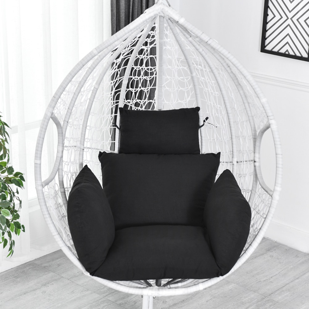 Suspendu oeuf chaise coussin balançoire chaise siège épais rembourré suspendu hamac chaise coussin extérieur berceau chaise coussin pas de hamac