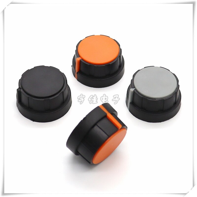 2 stück 31 × 16,5 MM gummi knopf Potentiometer knopf kappe frequenz konverter kupfer Ader 6MM knopf weiche gummi Knopf Deckel
