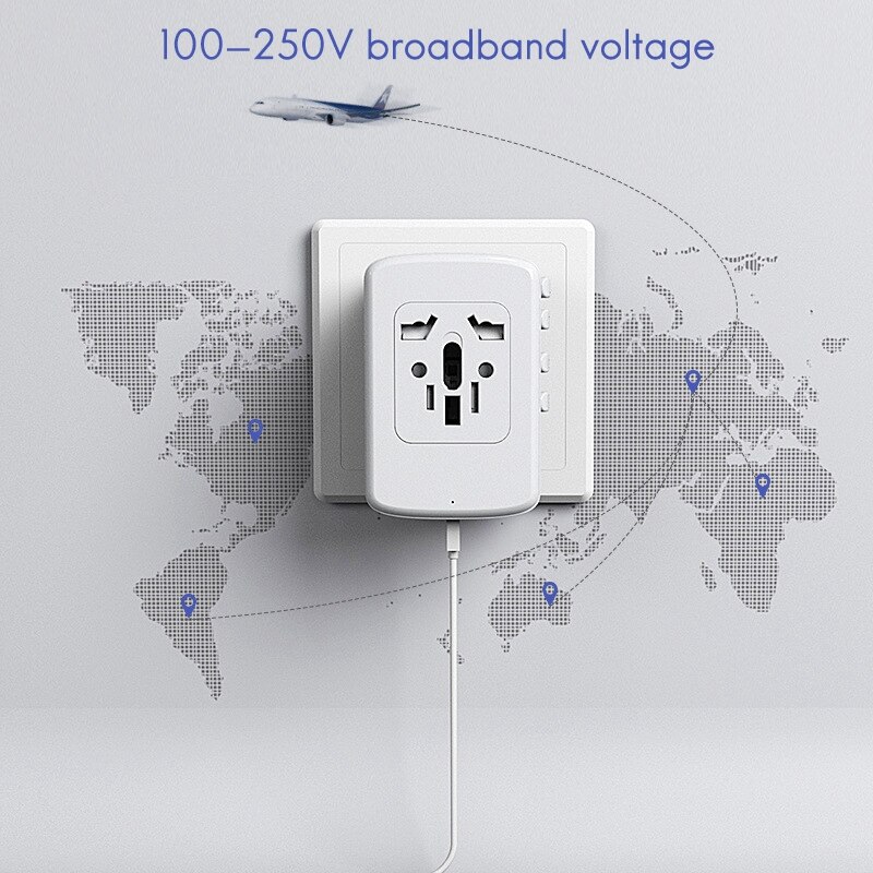 Travel Plug Wereldwijd Multifunctionele Pd65W Travel Adapter Gallium Nitride Fast Charger