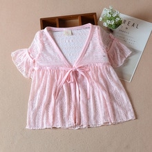 Lyserøde babypiger strandbluse overtøj sommerjakke cardigan cool babypigerfrakke til 3 6 12 24 måneders babytøj rkc 185050
