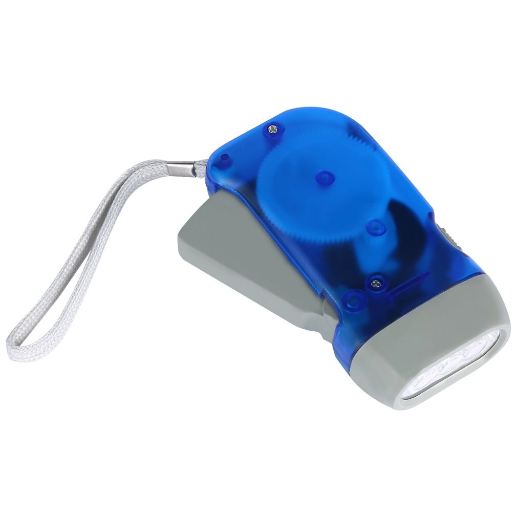 Hand Crank Traveling Torch Light Battery-Free Camping Lights 3 LEDs Hand Pressing Flashlight Manual Generator Flashlight