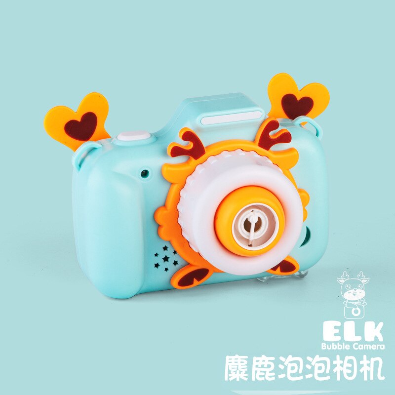 Kat Dinosaurus Bubble Machine Kinderen Volautomatische Camera Piggy Bubble Machine Muziek Lichten Cartoon Bubble Speelgoed: Elk Bubble Camera