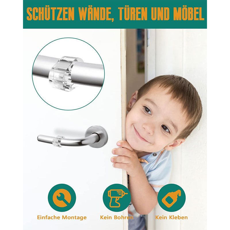 Pvc-Handgrepen Deurstoppers Deur Muurbeschermer Deurbeschermer Buffer Anti-Collision Wandkast Bescherming Pad Deuren Ring Stoppers