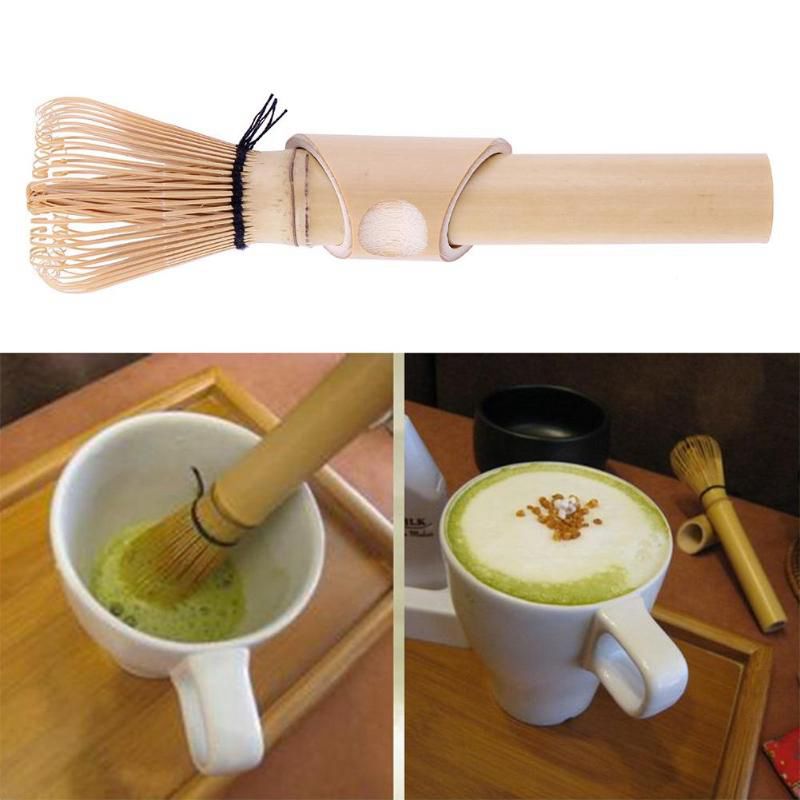 Grøn te matcha piskeris bambus chasen piskeris matcha te pulver te ceremoni bambus børste køkkenværktøj