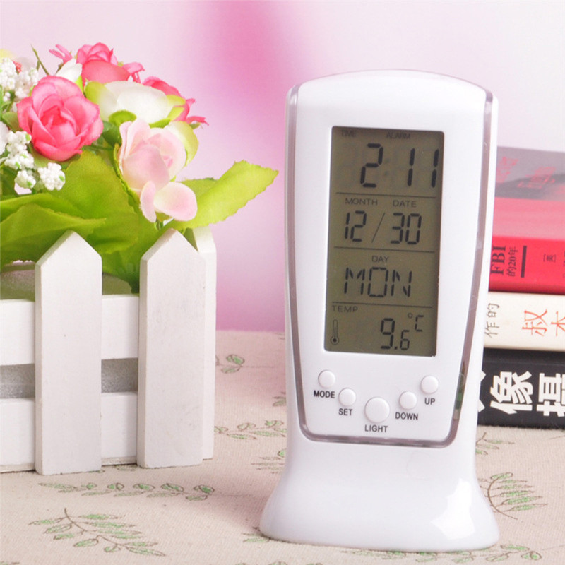 Digitale Klok Digitale Backlight Led Display Tafel Wekker Snooze Thermometer Kalender Despertador Digitale #3N20