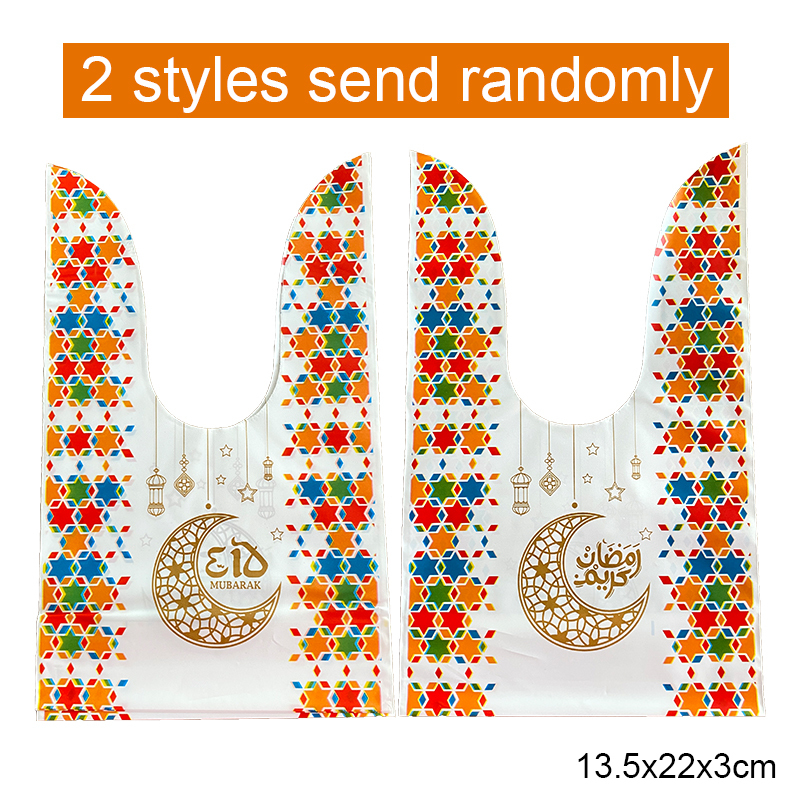 10/20pcs Eid Mubarak Oreille De Lapin Sacs De Bonbons Coloré Sacs À Biscuits pour Le Ramadan Kareem Musulman Islamique BRICOLAGE Emballage De Cuisson Fournitures: Vert menthe / 9x14 cm
