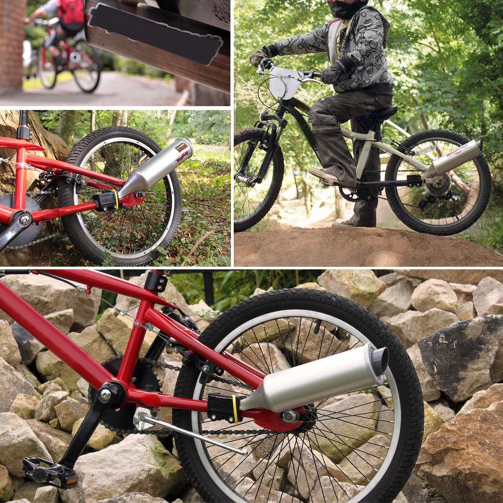 Cykel ridsesikker eger plastik tilbehør system udstødningsrør cykel motor udskiftning motorcykel lyde turbo installation