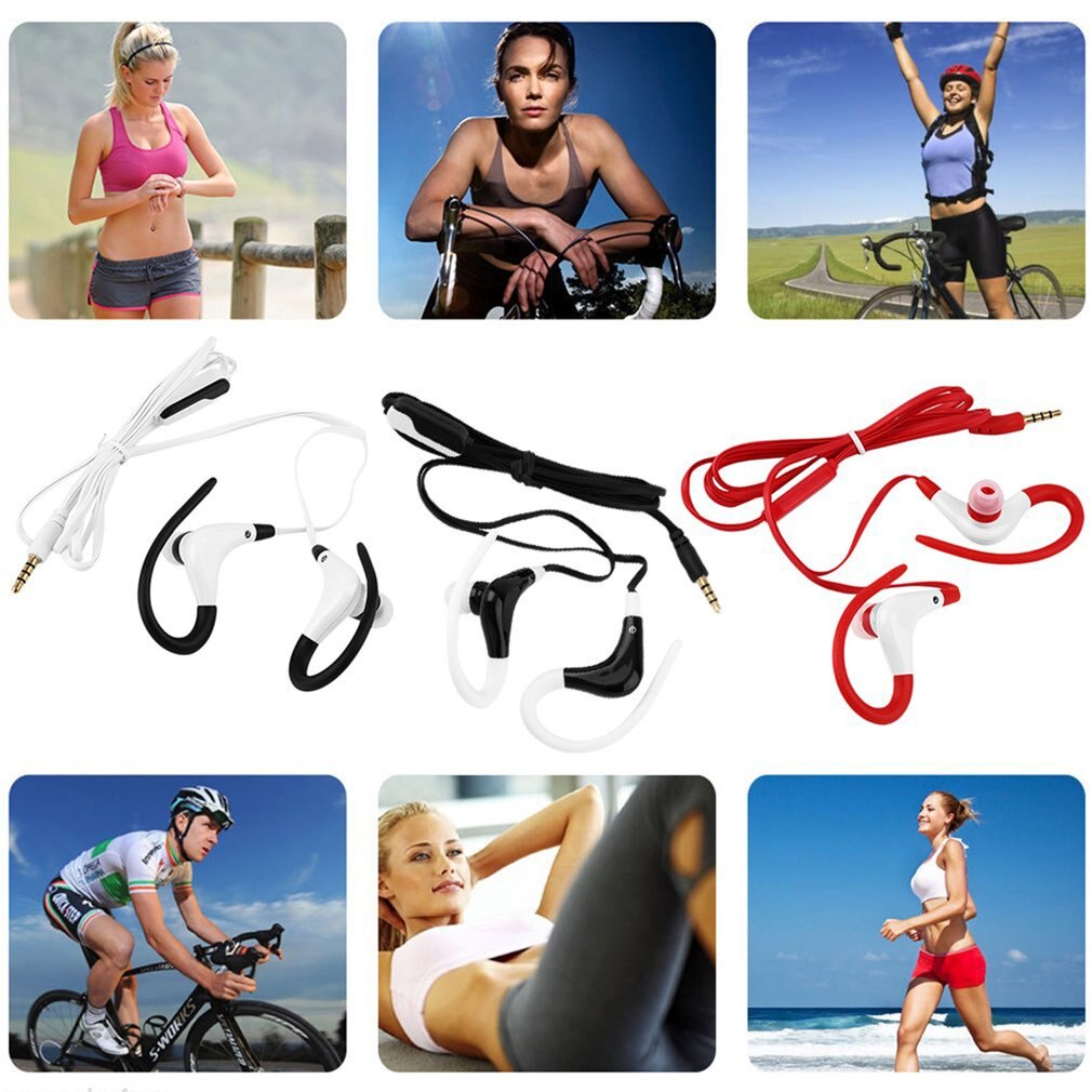 ONLENY Earphones ear hook Sports Running Active Earphone Earbuds Headset Noise Cancelling Hook Headphone fone de ouvido