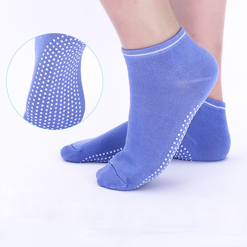 Rutschfeste yoga-socken für damen, rutschfest, aus silikon, für fitnessstudio, pilates, ballett, sport, aus atmungsaktiver, elastischer baumwolle, größe  x759b